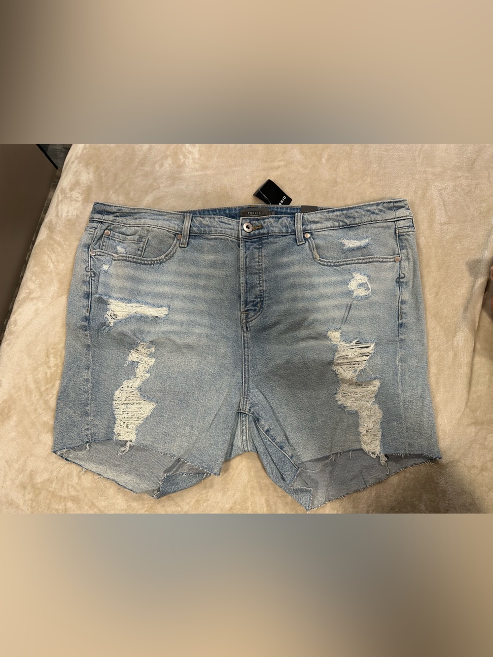 torrid Light Blue Washed Denim Skirt